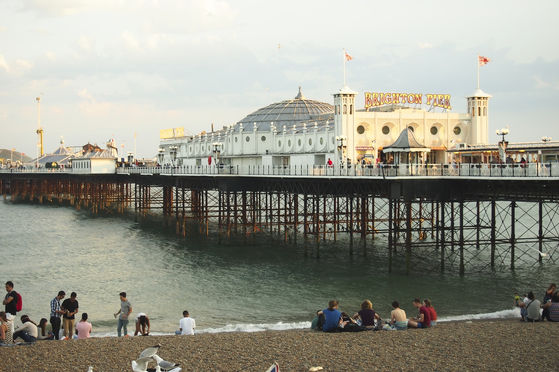 Brighton pier from the beach
