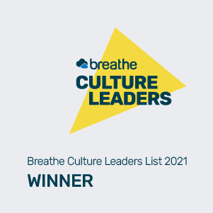 Breathe HR culture leader award logo 2021