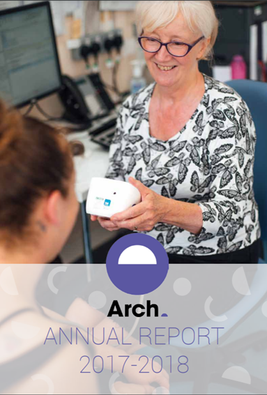 Front cover of the Arch annual report 2017-18