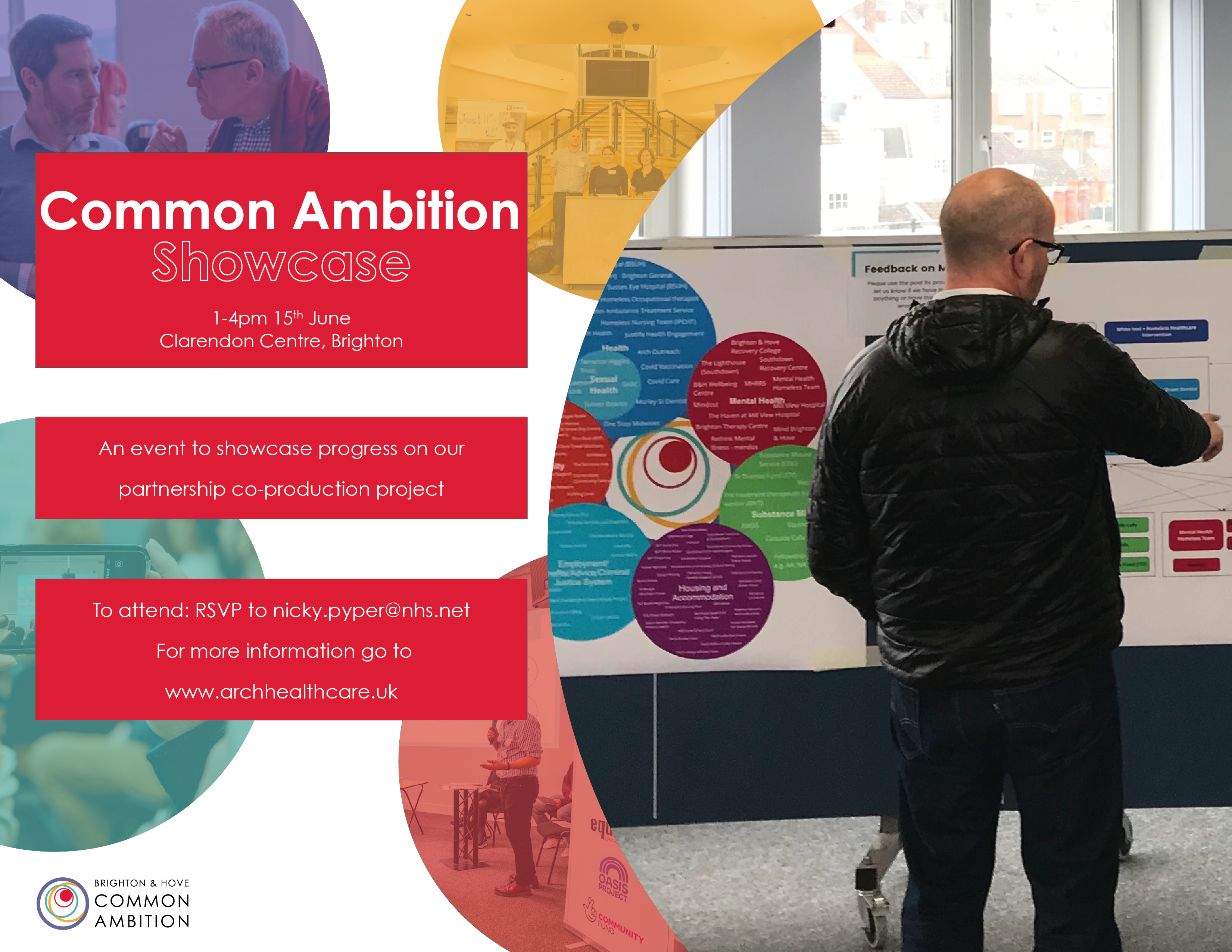 Flyer for Common Ambition showcase event on 15th June